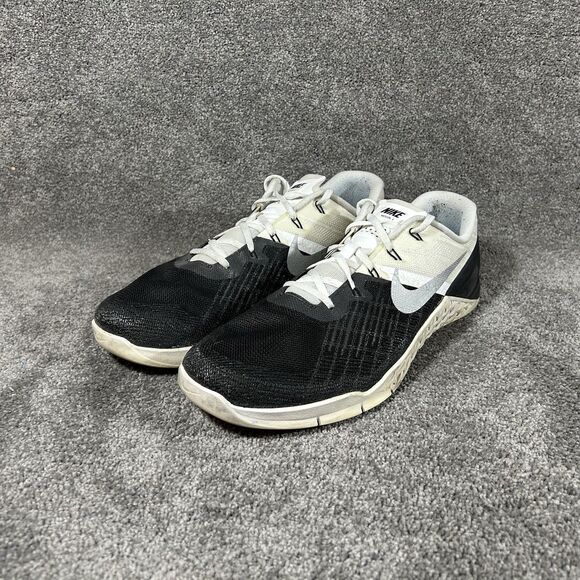 NIKE Metcon 3 852928-005 Men's Size 15 Black White Cross Training Shoes Used - Picture 6 of 14